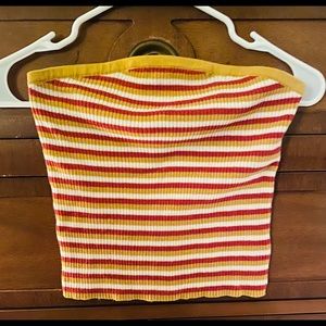 Striped Halter Top American Eagle